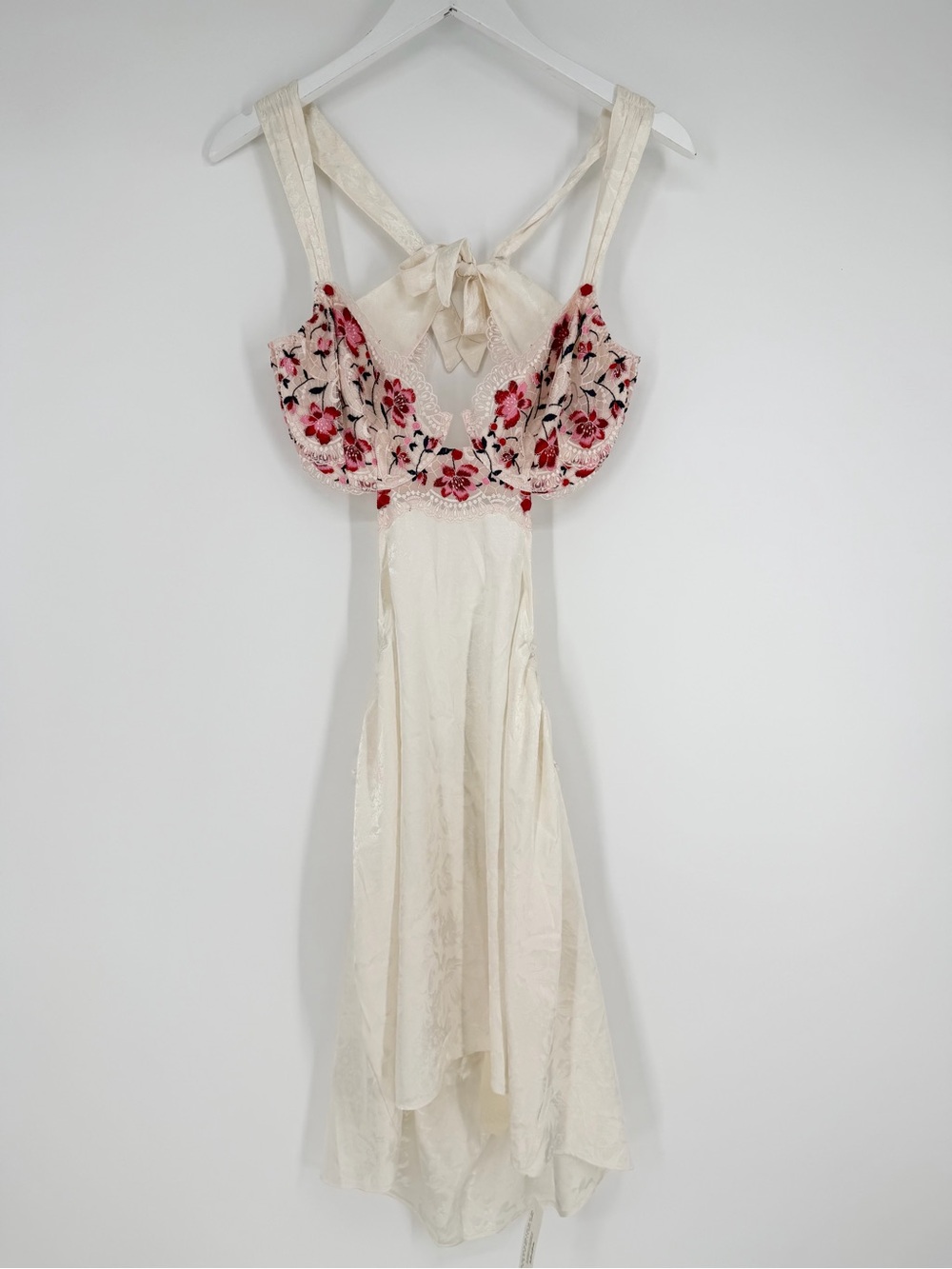 For Love & Lemons White Festival Cutout Rose Dress - Picture 3 of 16